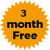 3 month free badge